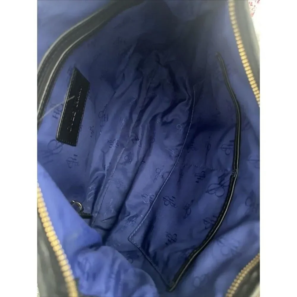 Cole Haan Grammercy Woodbury,‎ leather hobo purse, black gold hardware